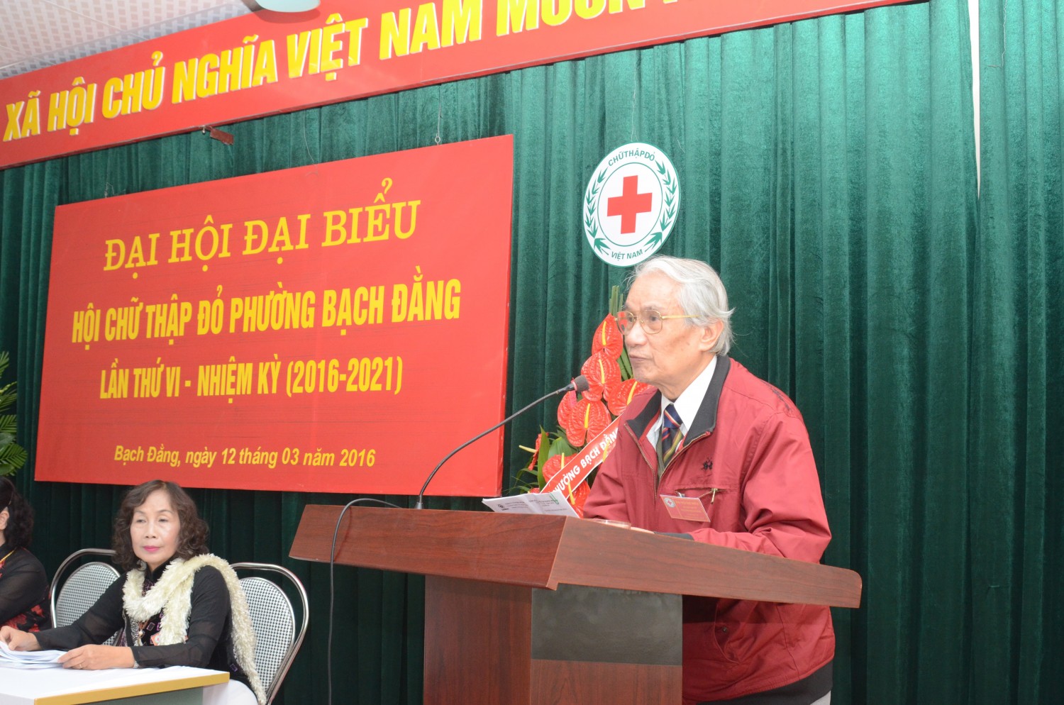 Đại hội đại biểu Hội Chữ thập đỏ phường Bạch Đằng, quận Hai Bà Trưng