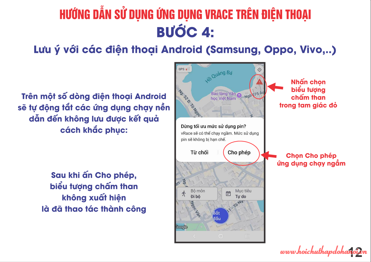 huong dan Trieu buoc chan nhan ai vrace moi 13